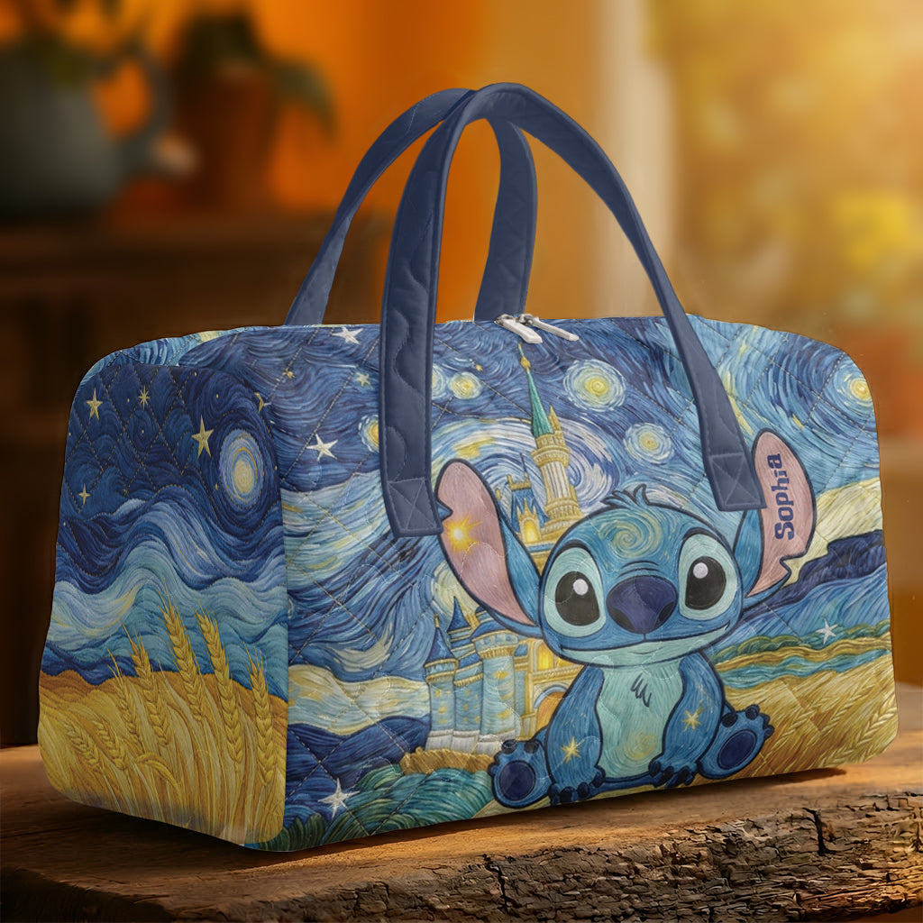 Personalized Ohana Quilt Duffle Bag & Plush Charm Gift Quilt Duffle Bag & Plush Charm GradoCreations