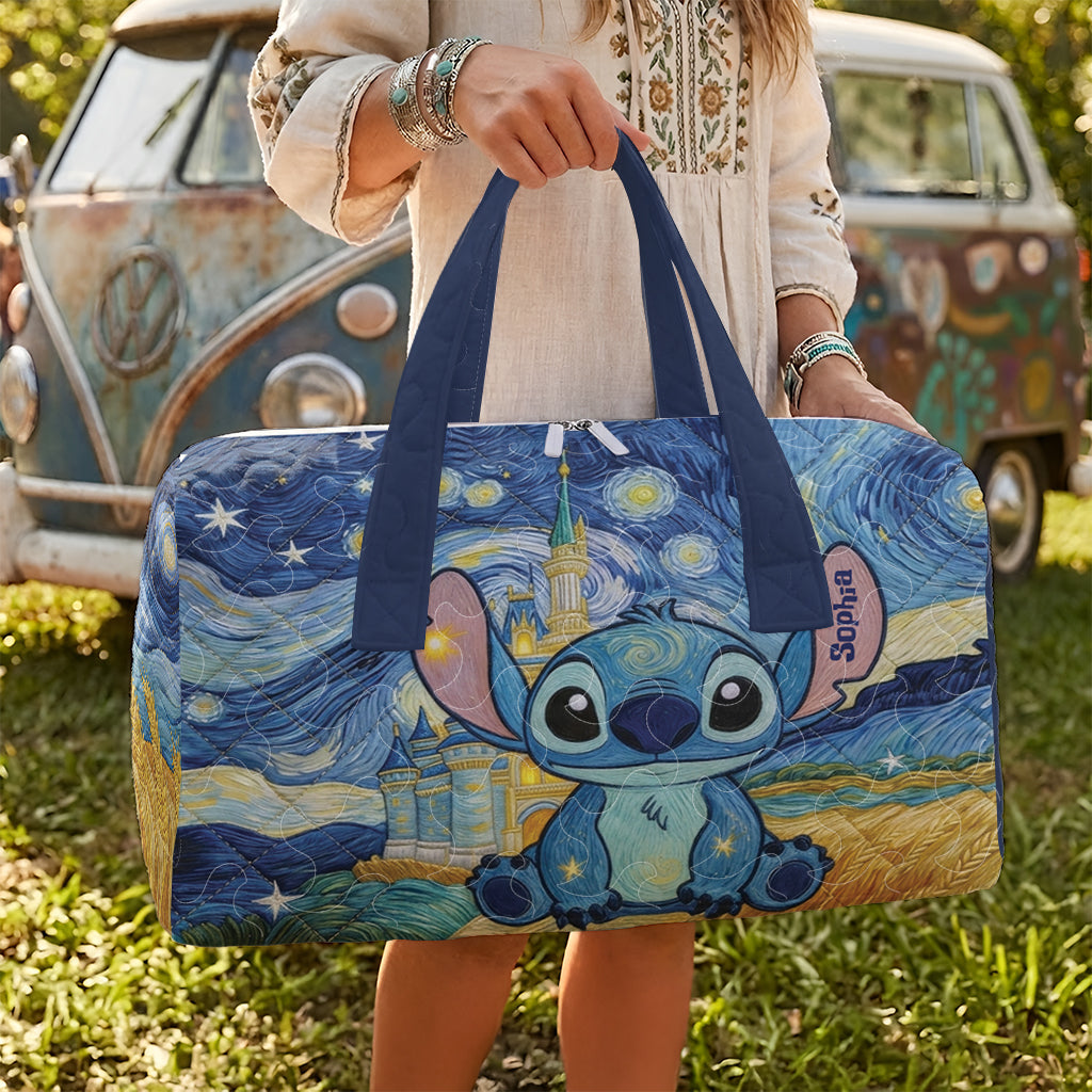 Personalized Ohana Quilt Duffle Bag & Plush Charm Gift Quilt Duffle Bag & Plush Charm GradoCreations