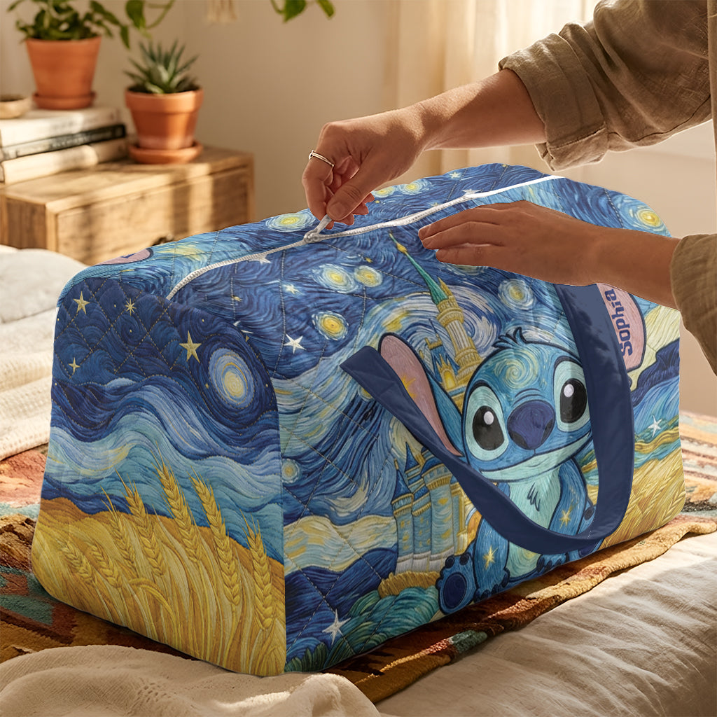 Personalized Ohana Quilt Duffle Bag & Plush Charm Gift Quilt Duffle Bag & Plush Charm GradoCreations