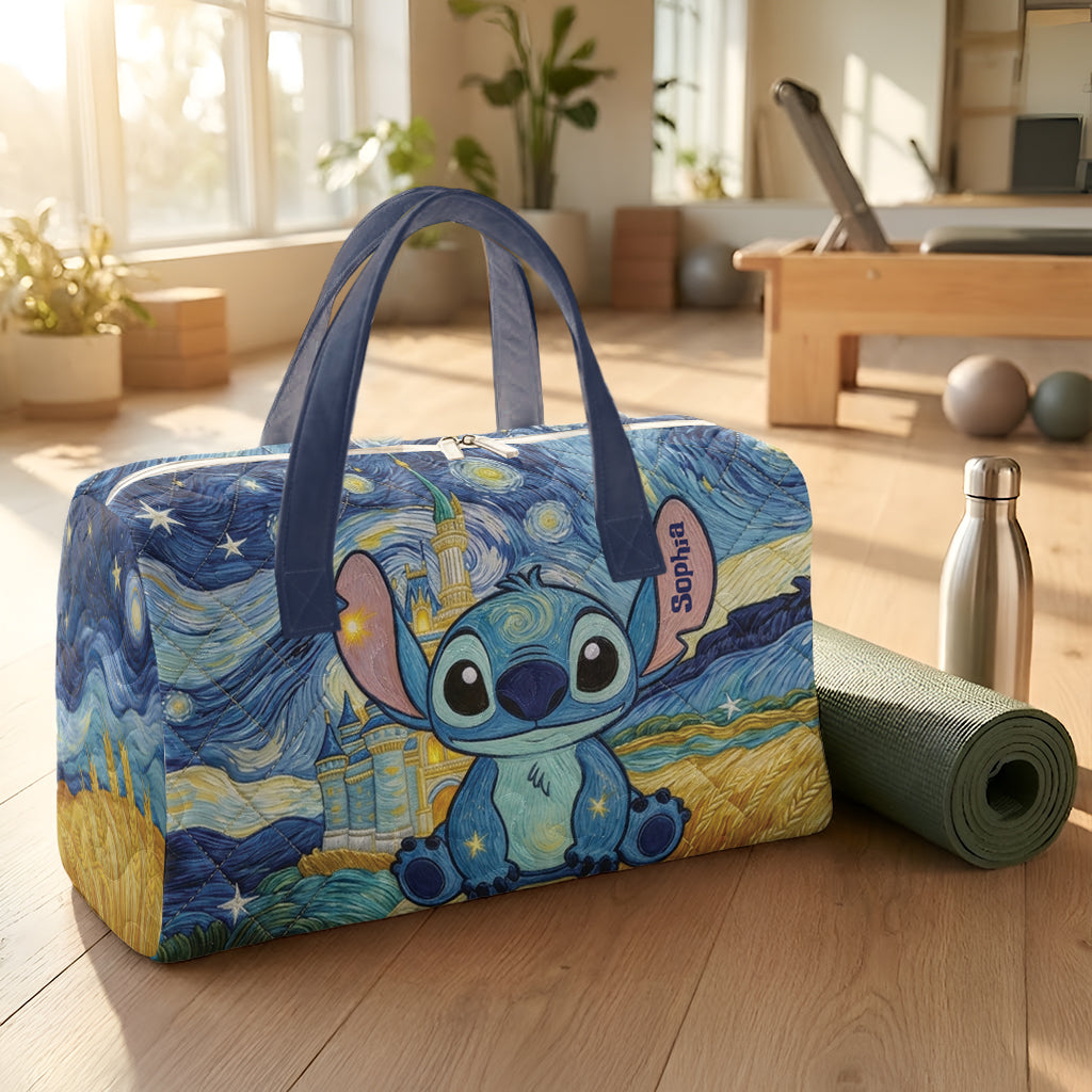 Personalized Ohana Quilt Duffle Bag & Plush Charm Gift Quilt Duffle Bag & Plush Charm GradoCreations