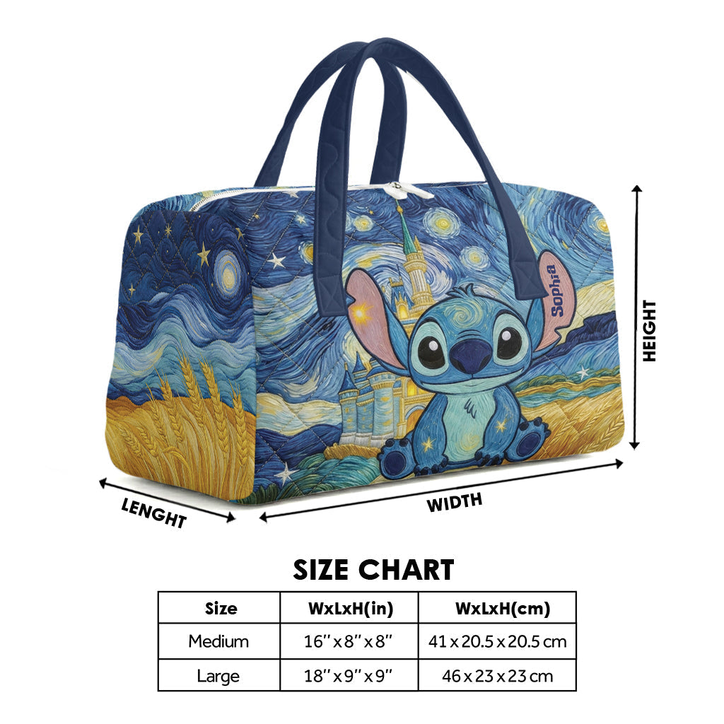 Personalized Ohana Quilt Duffle Bag & Plush Charm Gift Quilt Duffle Bag & Plush Charm GradoCreations