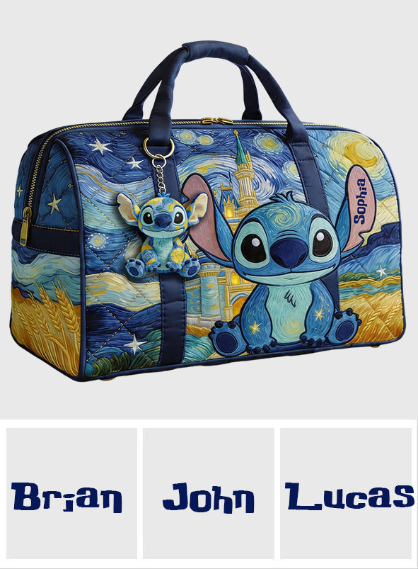 Personalized Ohana Quilt Duffle Bag & Plush Charm Gift Quilt Duffle Bag & Plush Charm GradoCreations