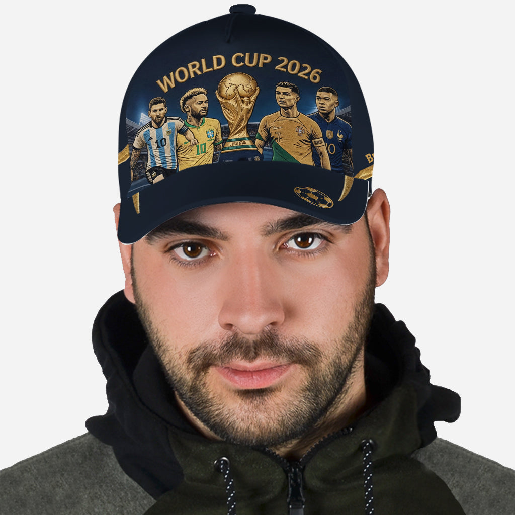Personalized World Cup 2026 Cap Custom Name Gift for Football Fans