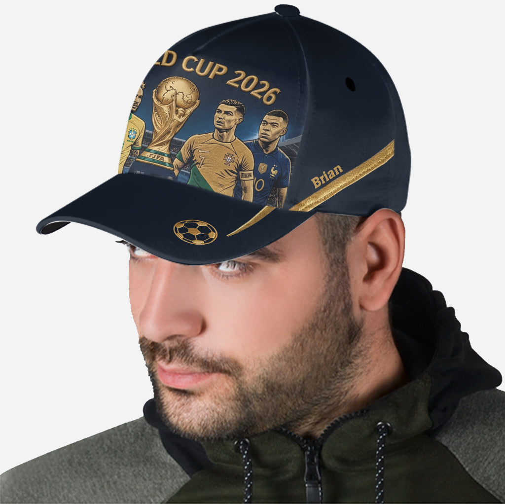 Personalized World Cup 2026 Cap Custom Name Gift for Football Fans