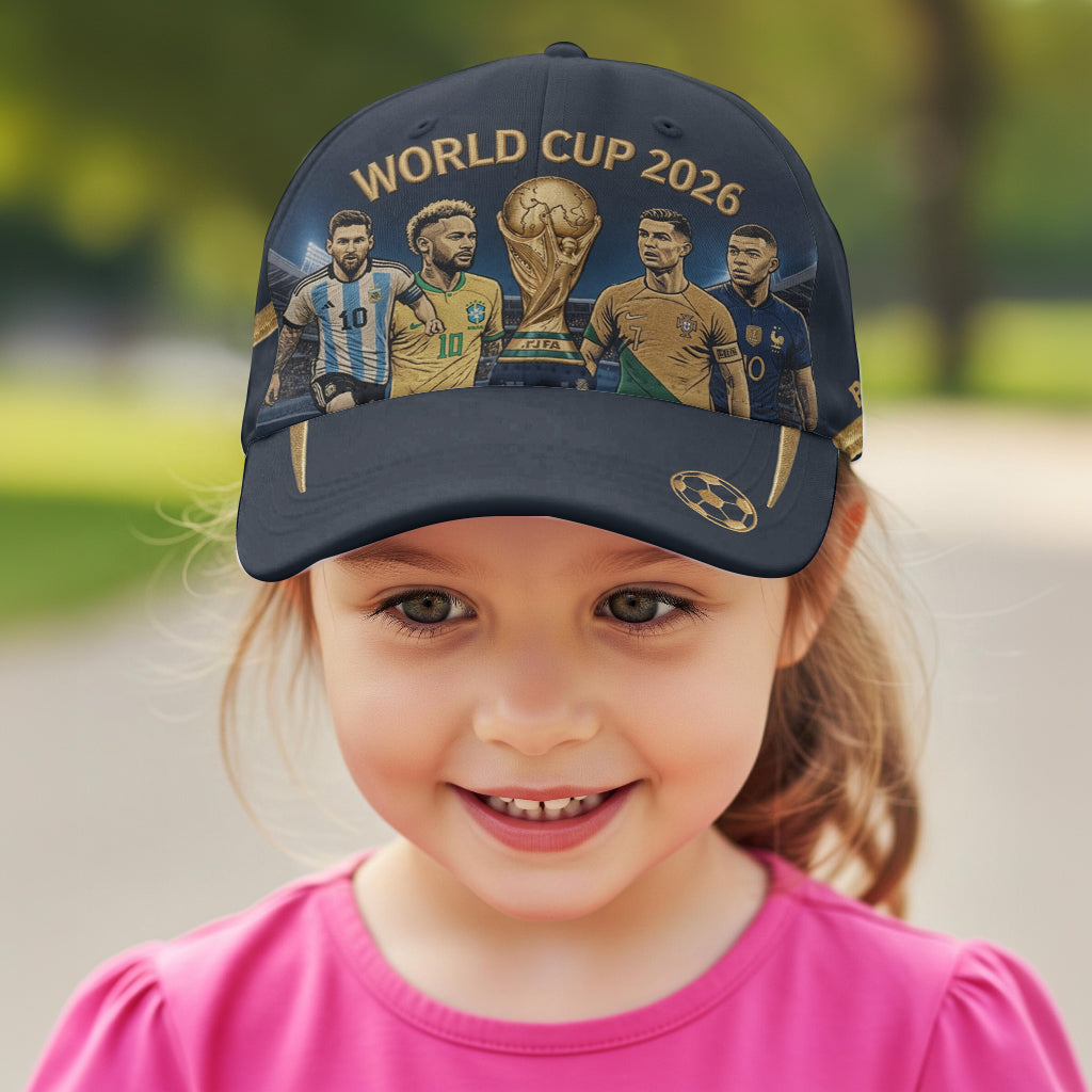 Personalized World Cup 2026 Cap Custom Name Gift for Football Fans