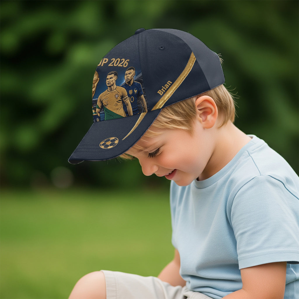 Personalized World Cup 2026 Cap Custom Name Gift for Football Fans