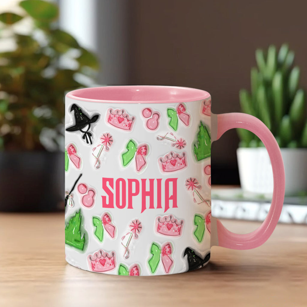 Personalized Witch Accent Mug Custom Name Gift for Halloween Accent Mug GradoCreations