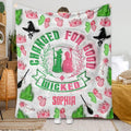 Personalized Witch Blanket Custom Name Gift for Halloween Blanket GradoCreations