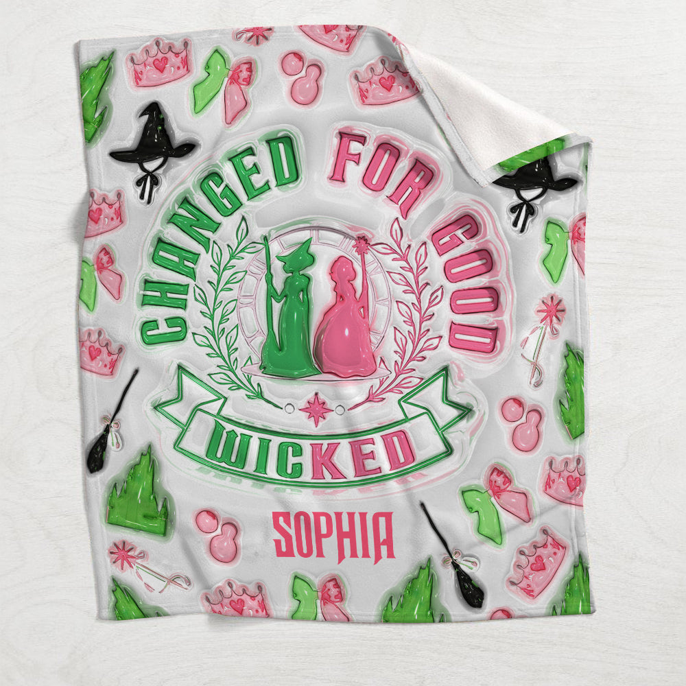 Personalized Witch Blanket Custom Name Gift for Halloween Blanket GradoCreations