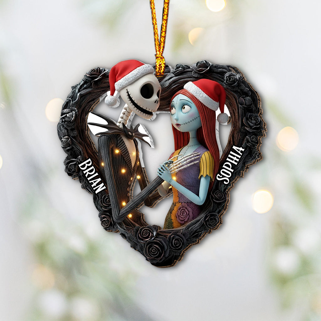 Personalized Nightmare Before Christmas Ornament Gift for Couples Ornament GradoCreations