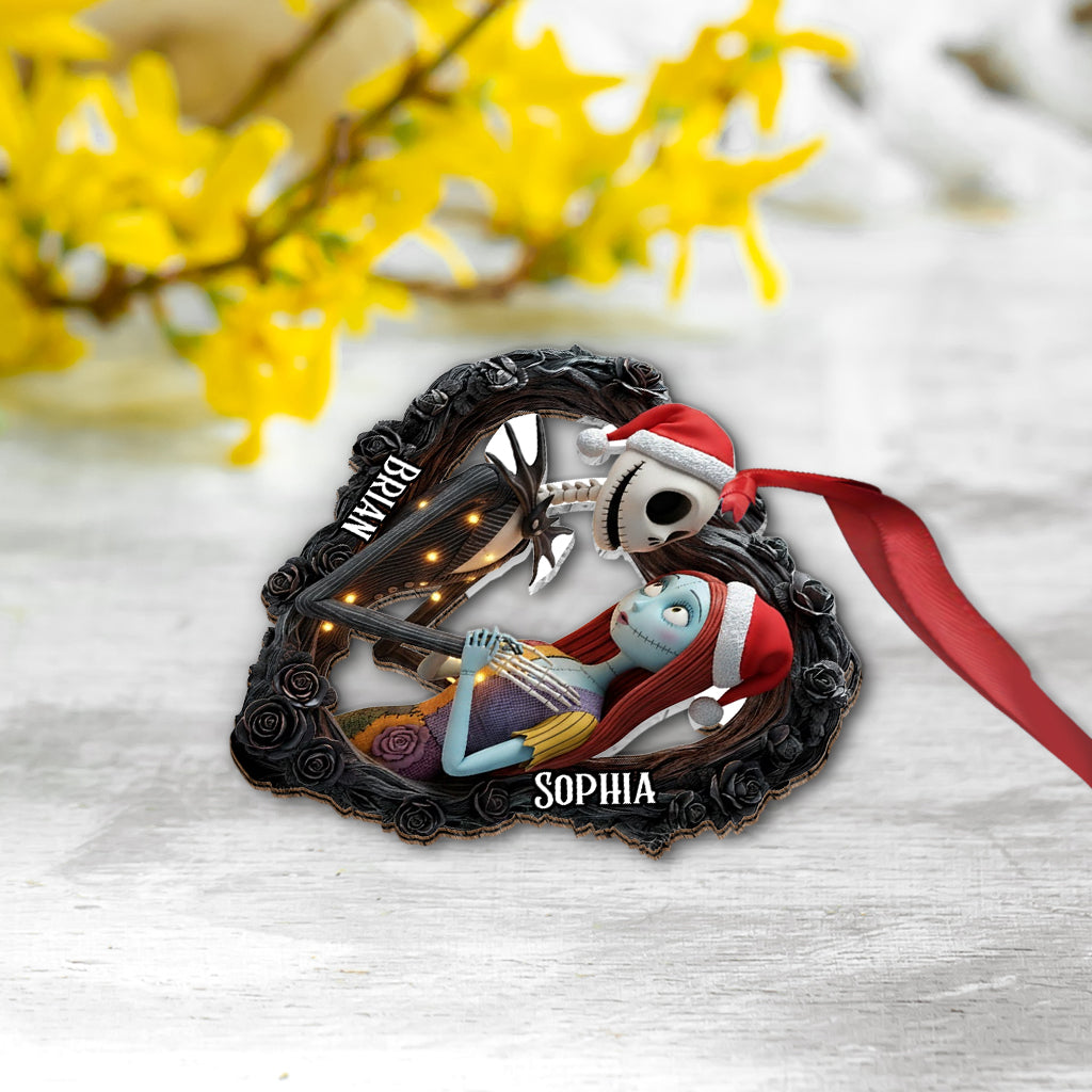 Personalized Nightmare Before Christmas Ornament Gift for Couples Ornament GradoCreations