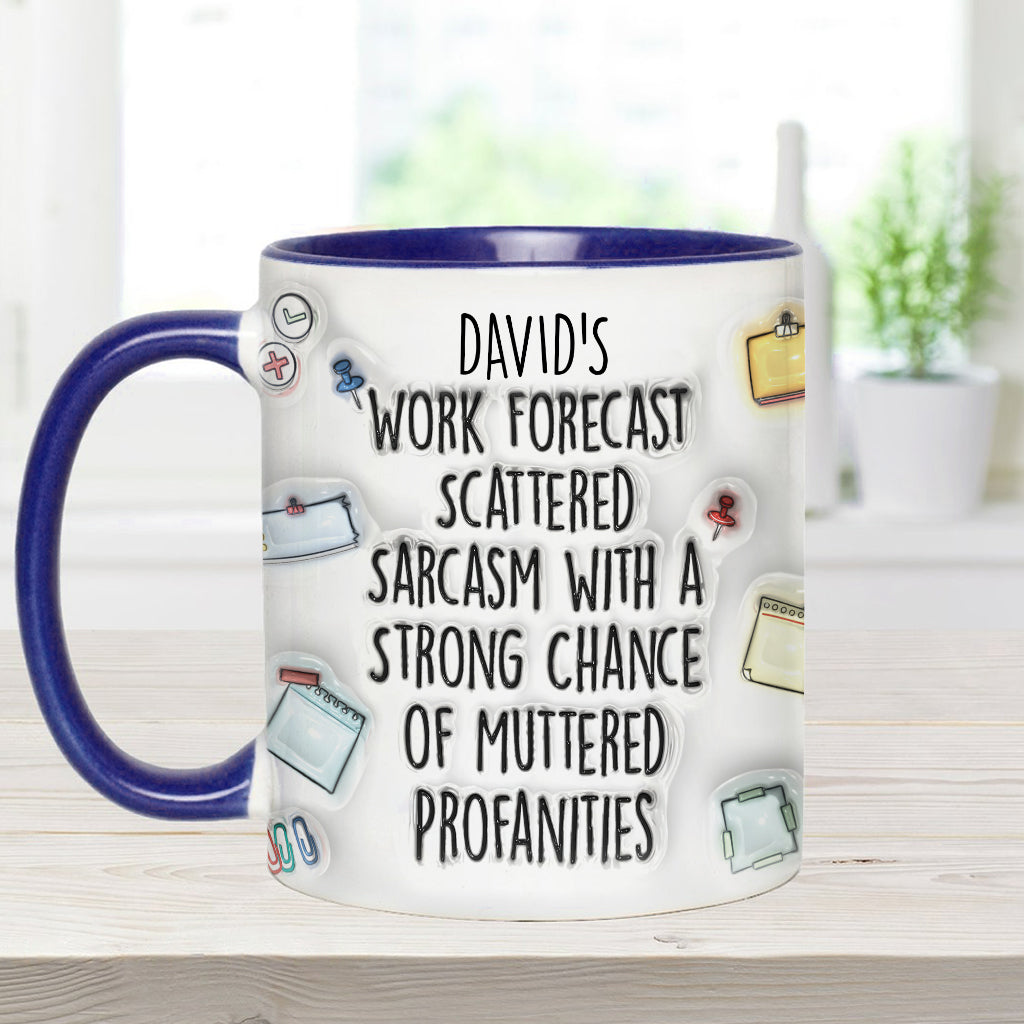 Personalized Christmas Accent Mug with Grinch Design for Holiday Gift Accent Mug GradoCreations