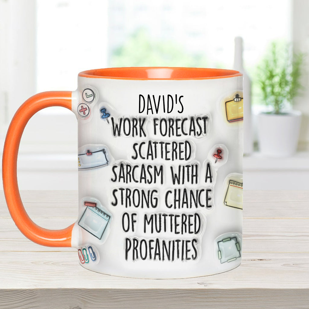 Personalized Christmas Accent Mug with Grinch Design for Holiday Gift Accent Mug GradoCreations