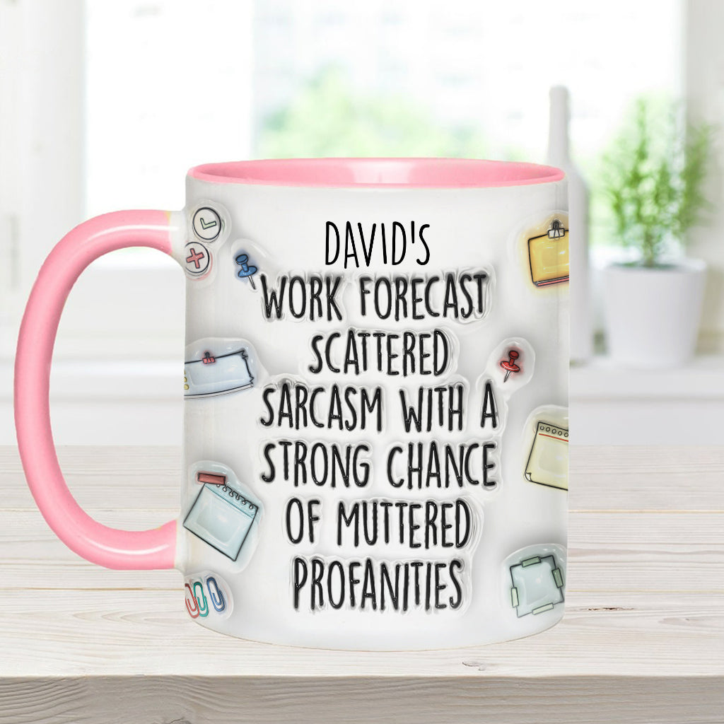 Personalized Christmas Accent Mug with Grinch Design for Holiday Gift Accent Mug GradoCreations