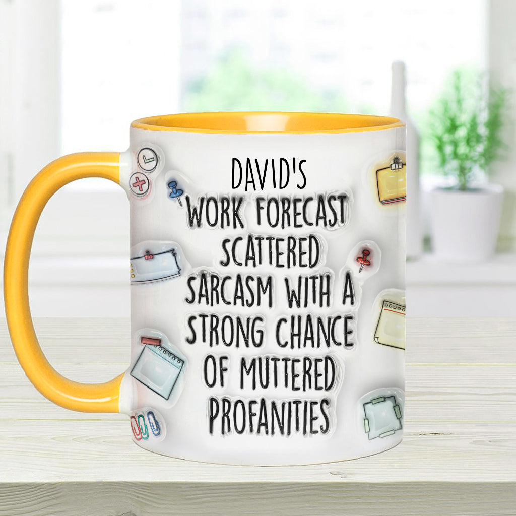 Personalized Christmas Accent Mug with Grinch Design for Holiday Gift Accent Mug GradoCreations