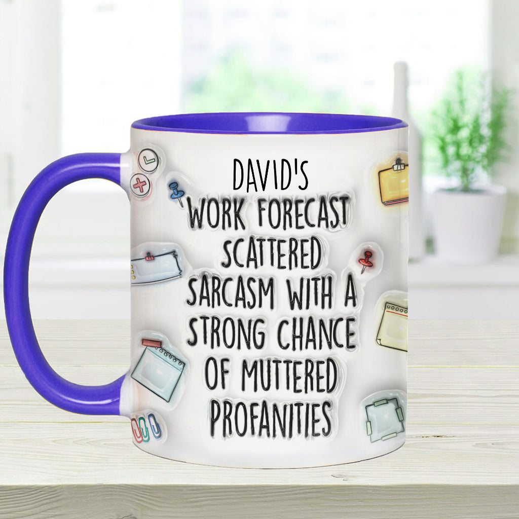 Personalized Christmas Accent Mug with Grinch Design for Holiday Gift Accent Mug GradoCreations