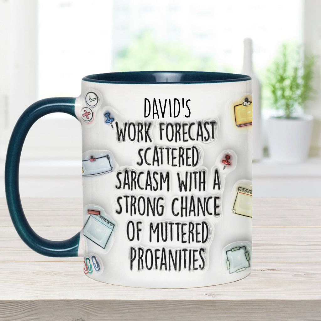 Personalized Christmas Accent Mug with Grinch Design for Holiday Gift Accent Mug GradoCreations