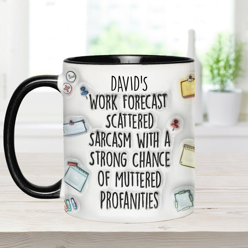 Personalized Christmas Accent Mug with Grinch Design for Holiday Gift Accent Mug GradoCreations