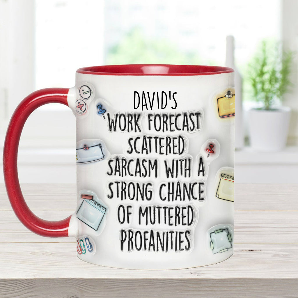 Personalized Christmas Accent Mug with Grinch Design for Holiday Gift Accent Mug GradoCreations