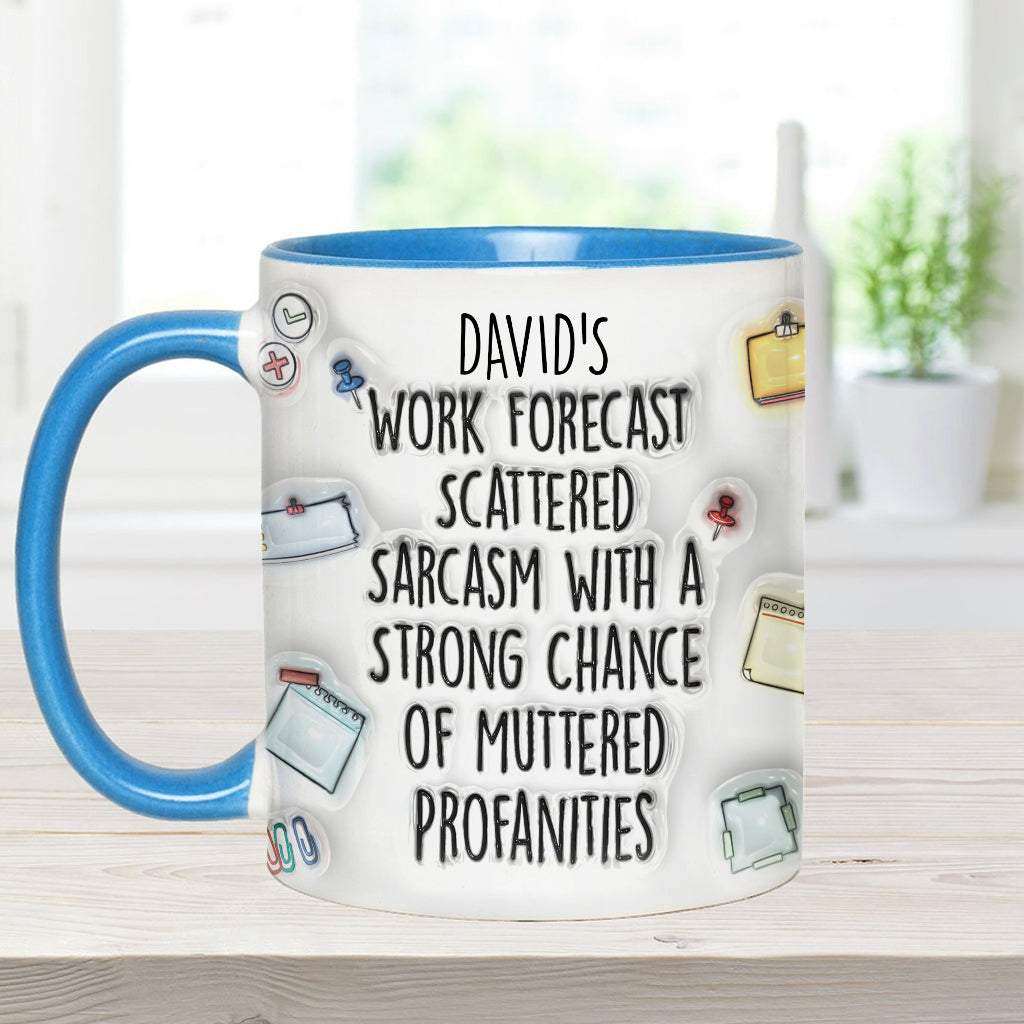 Personalized Christmas Accent Mug with Grinch Design for Holiday Gift Accent Mug GradoCreations