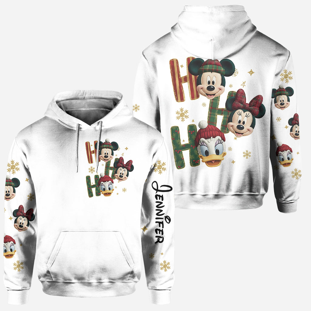 Personalized Christmas Mouse Hoodie and Leggings Gift Set Hoodie & Leggings GradoCreations