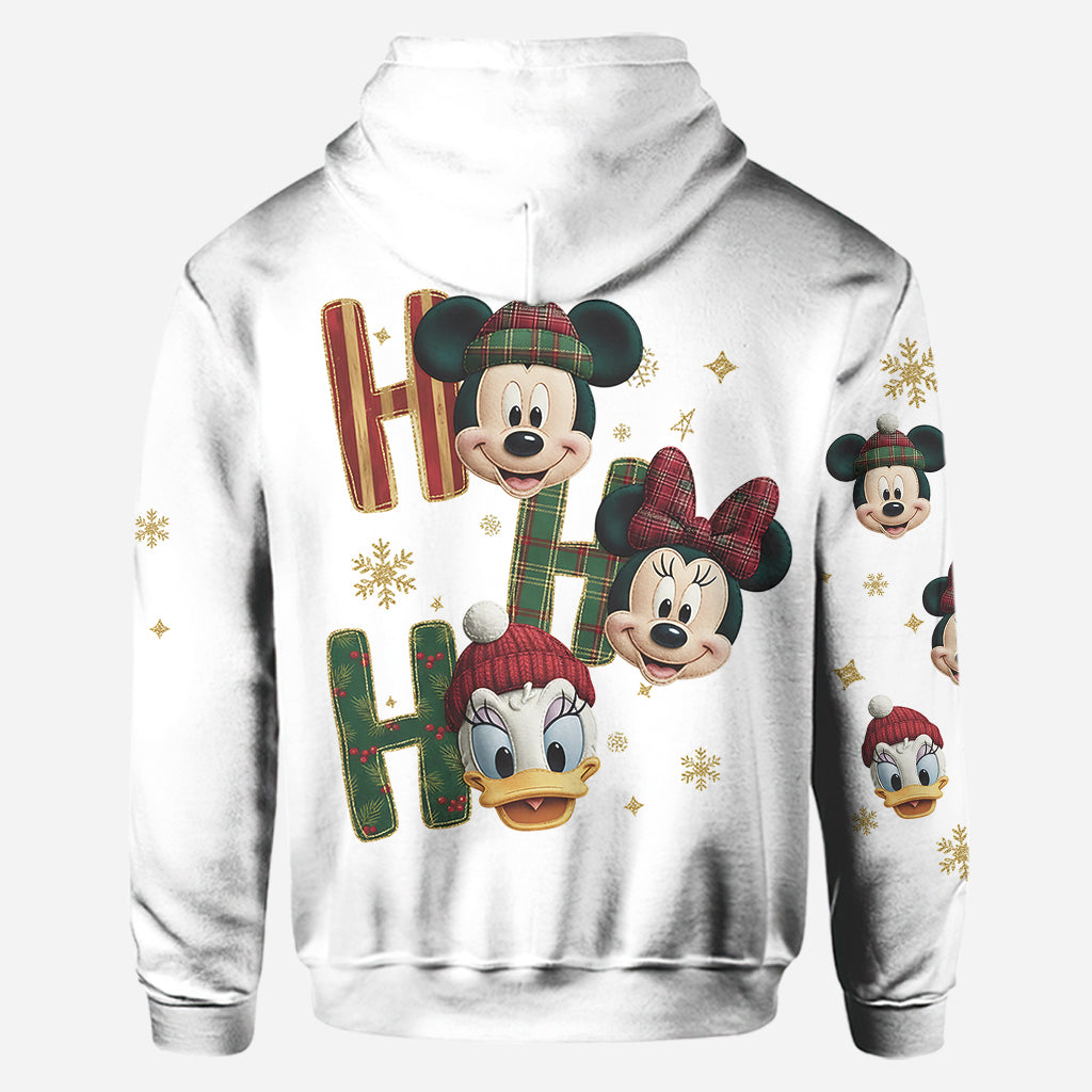 Personalized Christmas Mouse Hoodie and Leggings Gift Set Hoodie & Leggings GradoCreations