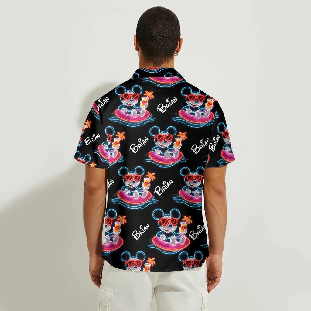Personalized Hawaiian Shirt Magical Summer Mouse Gift for Dad Hawaiian Shirt GradoCreations