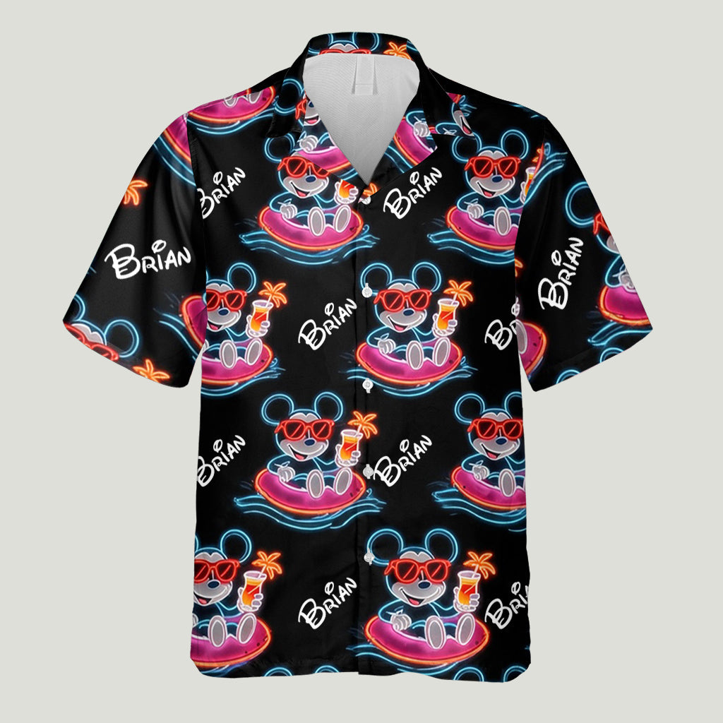 Personalized Hawaiian Shirt Magical Summer Mouse Gift for Dad Hawaiian Shirt GradoCreations