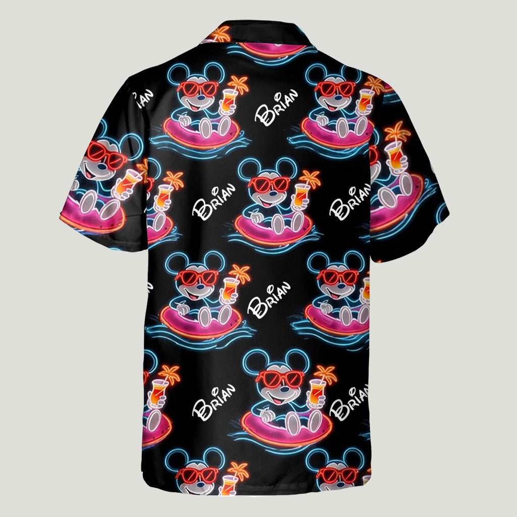 Personalized Hawaiian Shirt Magical Summer Mouse Gift for Dad Hawaiian Shirt GradoCreations