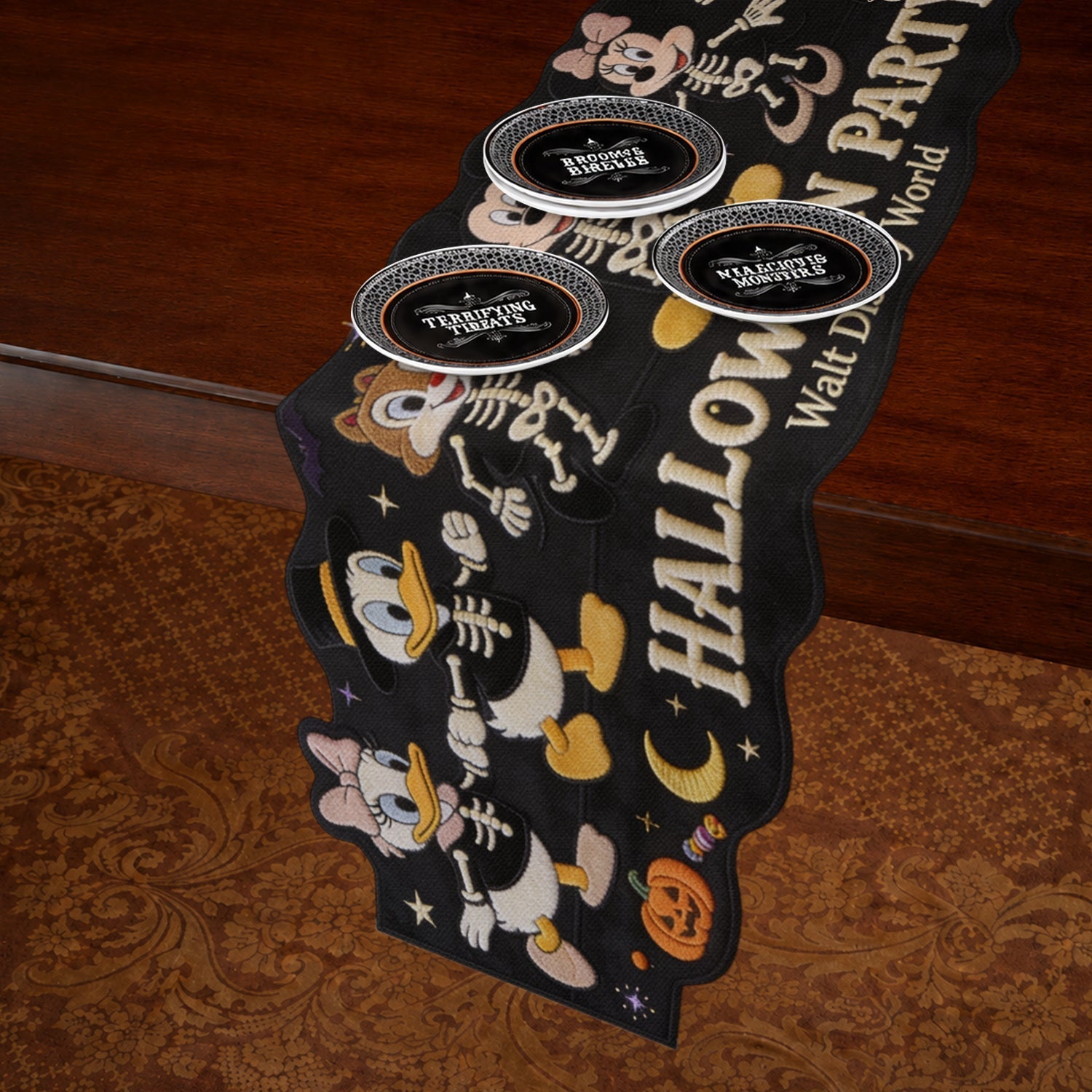 Personalized Halloween Friends Custom Shape Table Runner Gift for Family Custom Shape Table Runner GradoCreations