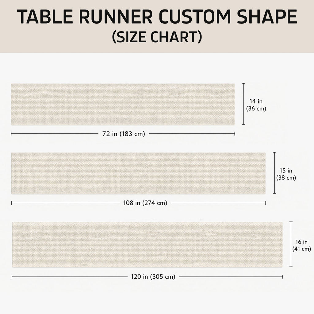Personalized Halloween Friends Custom Shape Table Runner Gift for Family Custom Shape Table Runner GradoCreations