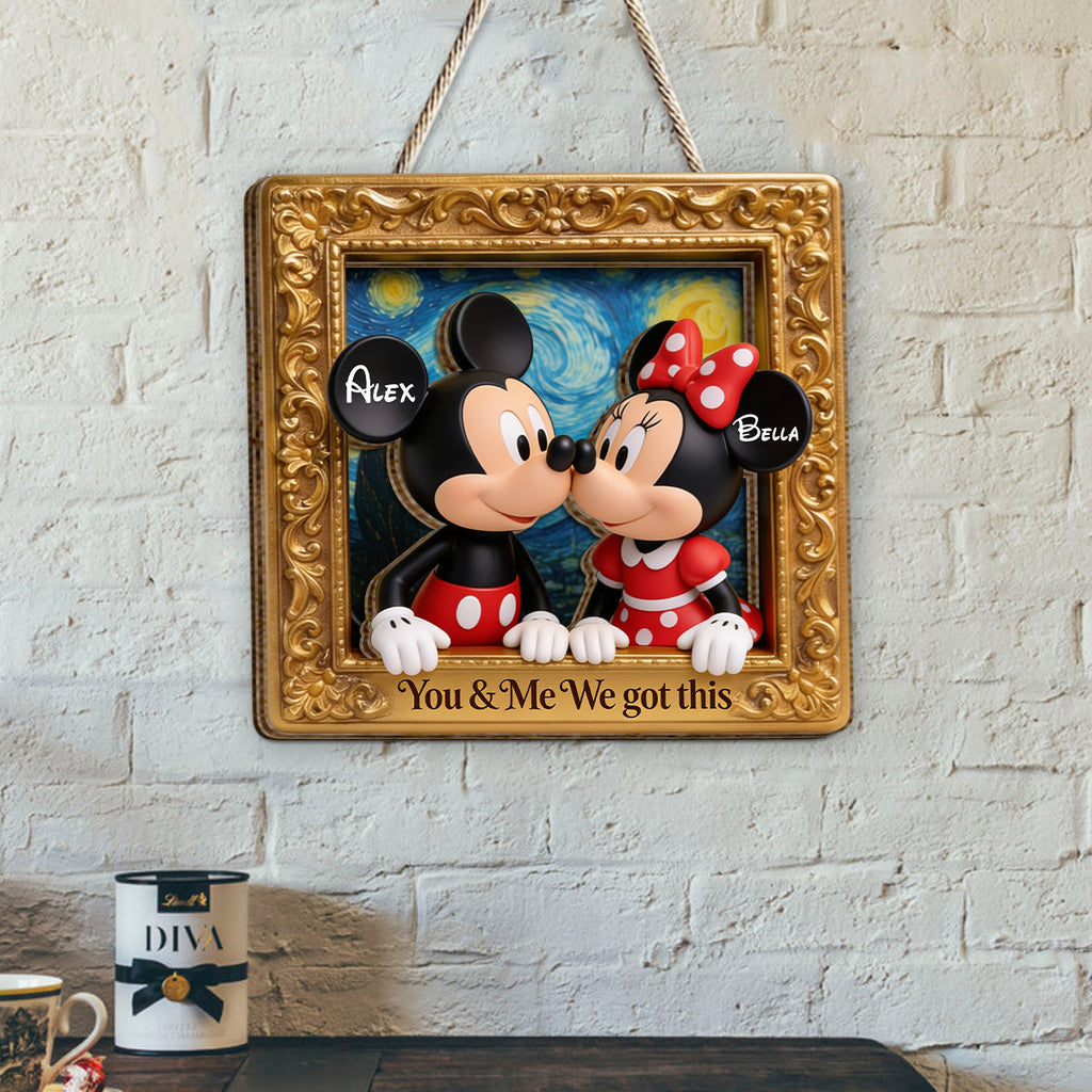 Personalized 2 Layered Wood Sign Custom Name Plaque Gift 2 Layered Wood Sign GradoCreations