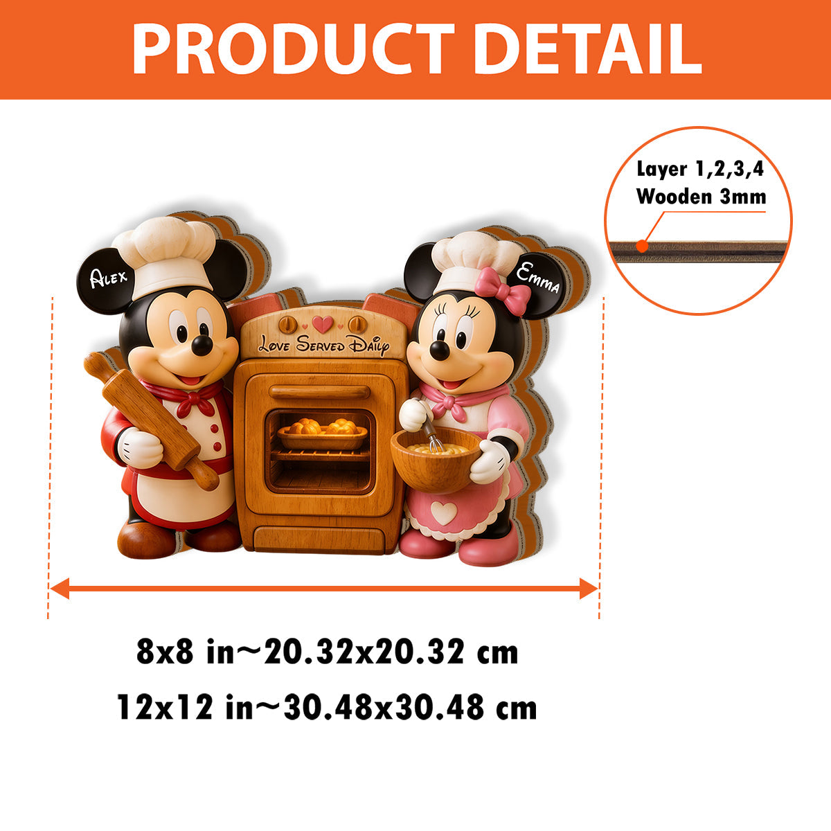 Personalized Cartoon Mouse Wooden Desk Organizer for Kids Wooden Pen Holder GradoCreations