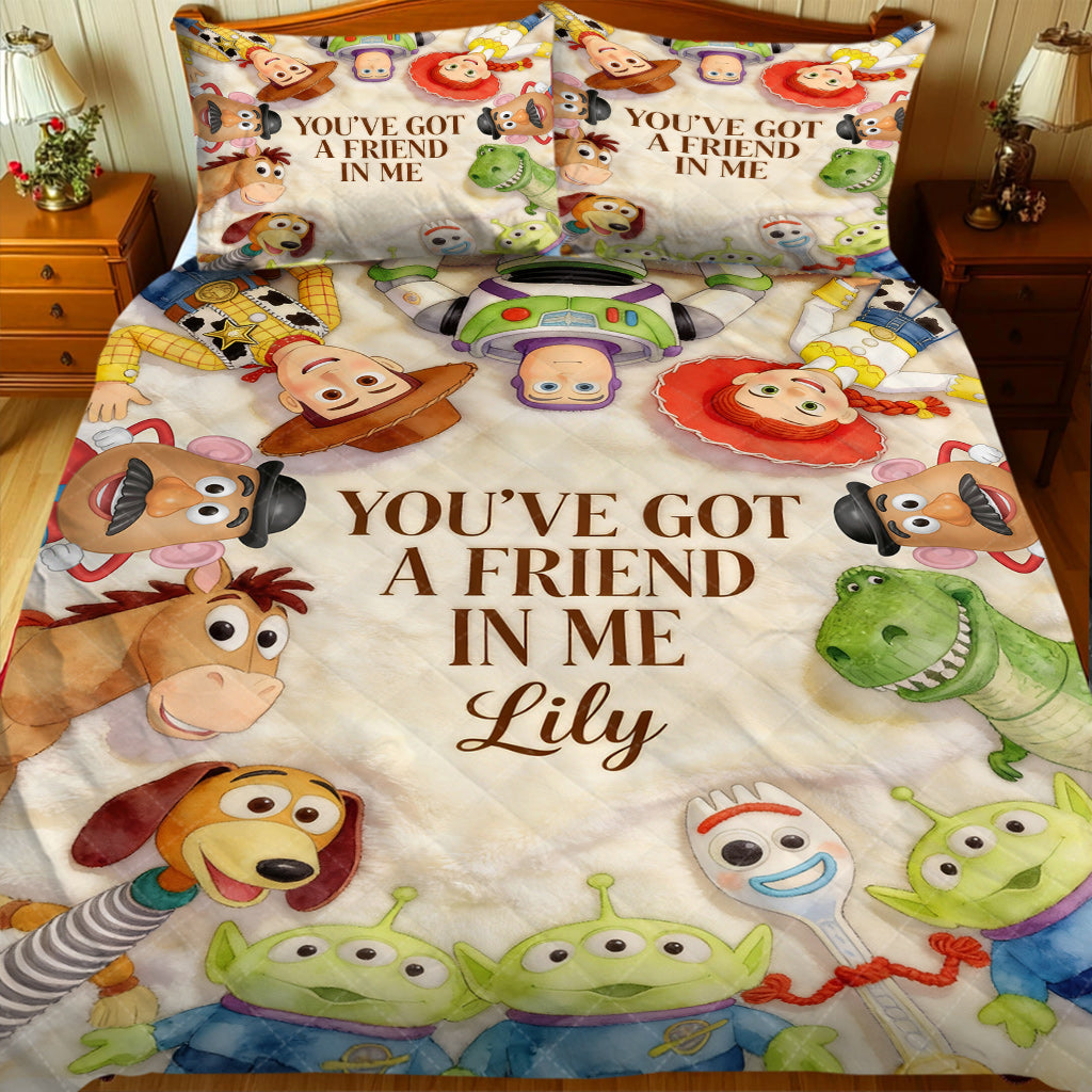 Personalized Kids Quilt Set You’ve Got A Friend In Me Gift Quilt Set GradoCreations