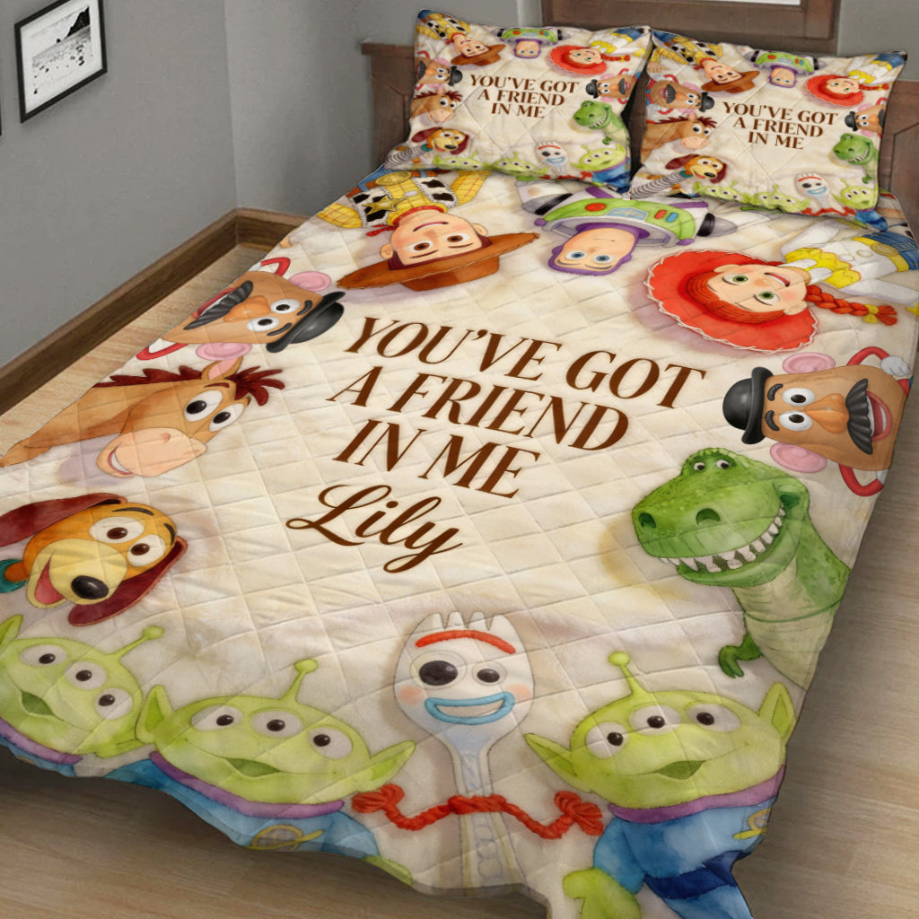 Personalized Kids Quilt Set You’ve Got A Friend In Me Gift Quilt Set GradoCreations