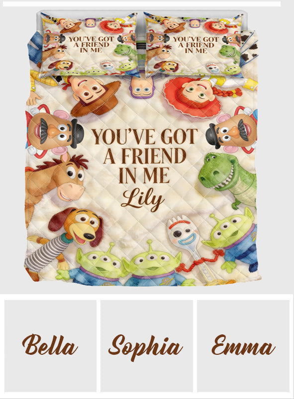 Personalized Kids Quilt Set You’ve Got A Friend In Me Gift Quilt Set GradoCreations