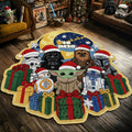 Personalized Christmas Non-Slip Tufted Rug Featuring Star Wars Theme Non-Slip Tufted Rug GradoCreations