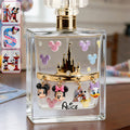 Personalized Disney Castle Perfume Bottle with Name - Fun Gift for Mom Refillable Perfume Bottle GradoCreations