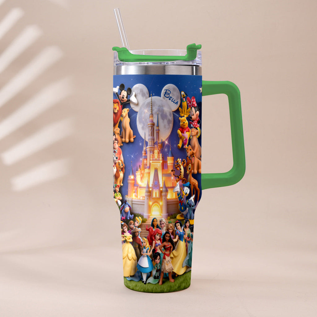 Personalized Dream Trip Tumbler with Handle for Disney Lovers Tumbler With Handle GradoCreations