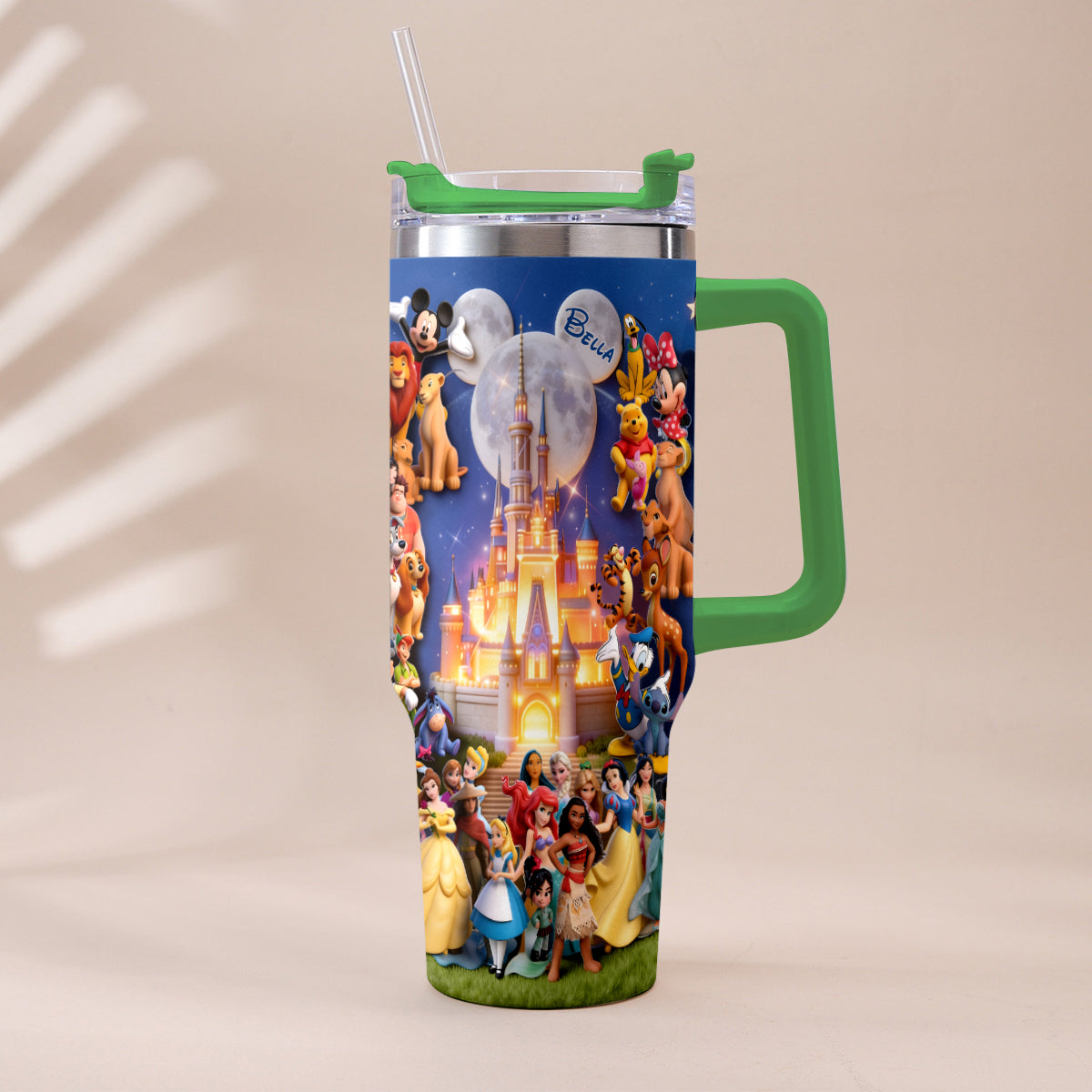 Personalized Dream Trip Tumbler with Handle for Disney Lovers Tumbler With Handle GradoCreations