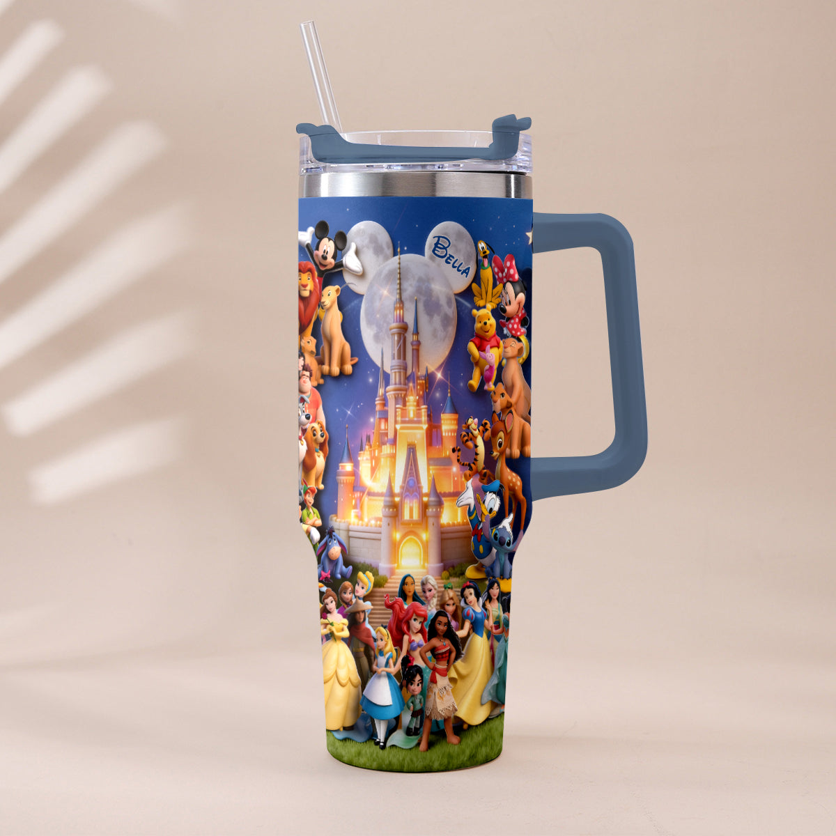 Personalized Dream Trip Tumbler with Handle for Disney Lovers Tumbler With Handle GradoCreations