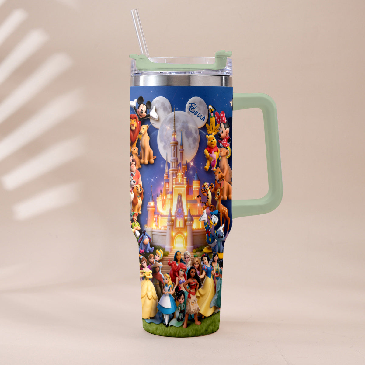 Personalized Dream Trip Tumbler with Handle for Disney Lovers Tumbler With Handle GradoCreations
