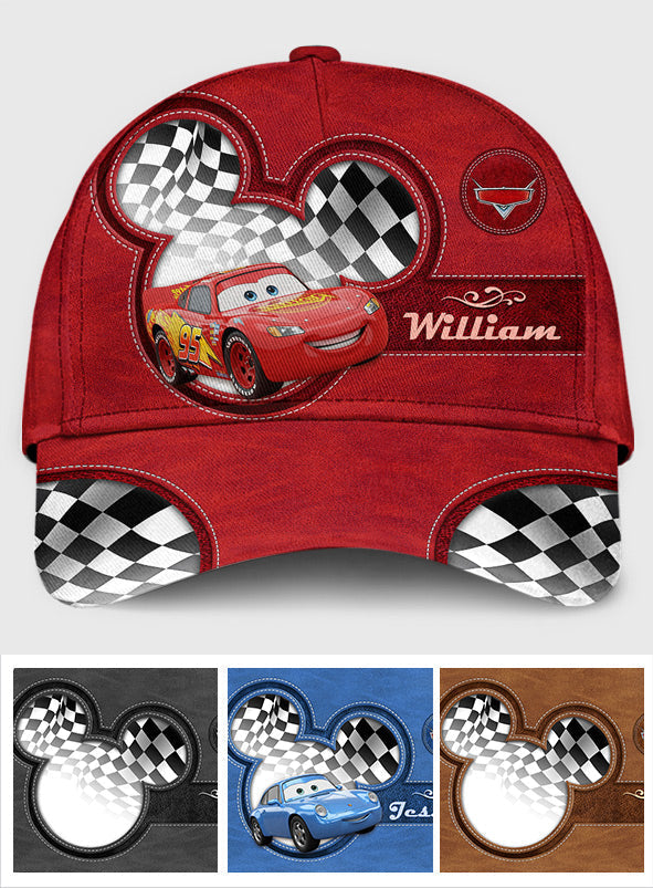 Personalized Cars Classic Cap Custom Name Gift for Kids Classic Cap GradoCreations