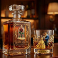 Personalized Beauty and the Beast Whiskey Decanter Set Gift for Couples Anniversary Whiskey Decanter Set GradoCreations