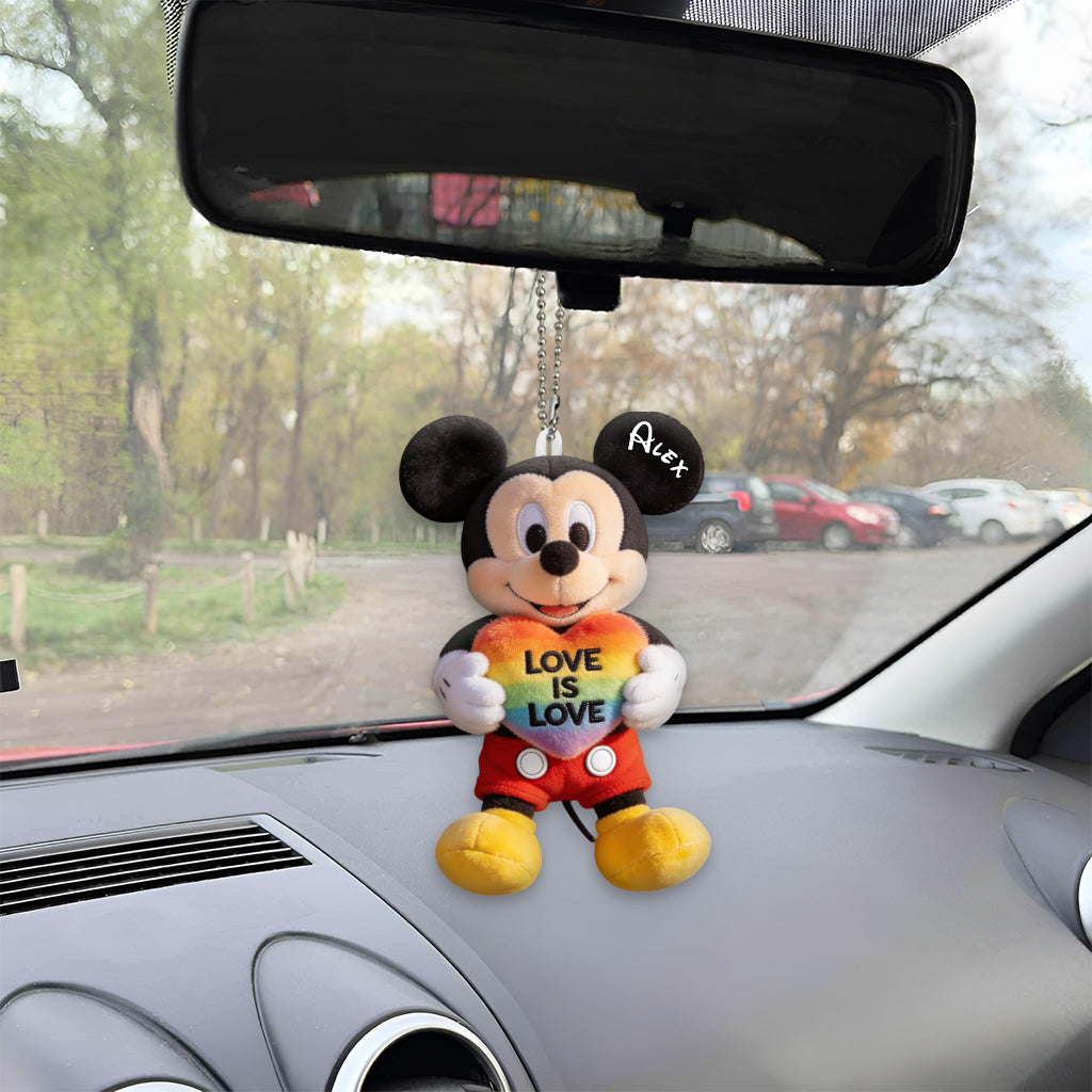 Personalized LGBT Support Plush Keychain | Custom Name Gift Plush Keychain GradoCreations