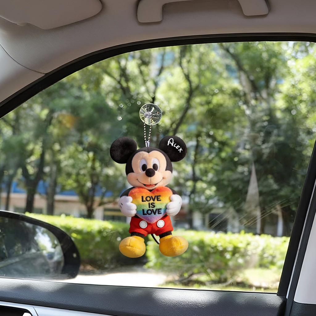 Personalized LGBT Support Plush Keychain | Custom Name Gift Plush Keychain GradoCreations