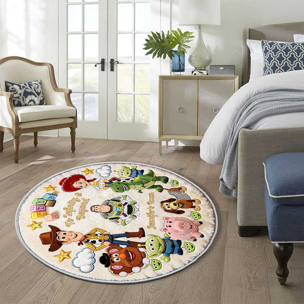 Personalized Toy Story Themed Non-Slip Tufted Rug for Kids Non-Slip Tufted Rug GradoCreations