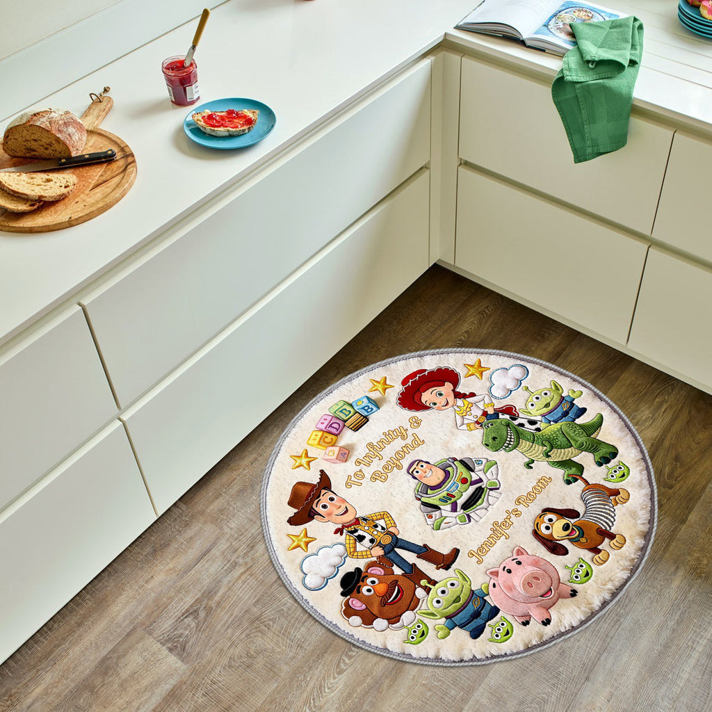 Personalized Toy Story Themed Non-Slip Tufted Rug for Kids Non-Slip Tufted Rug GradoCreations