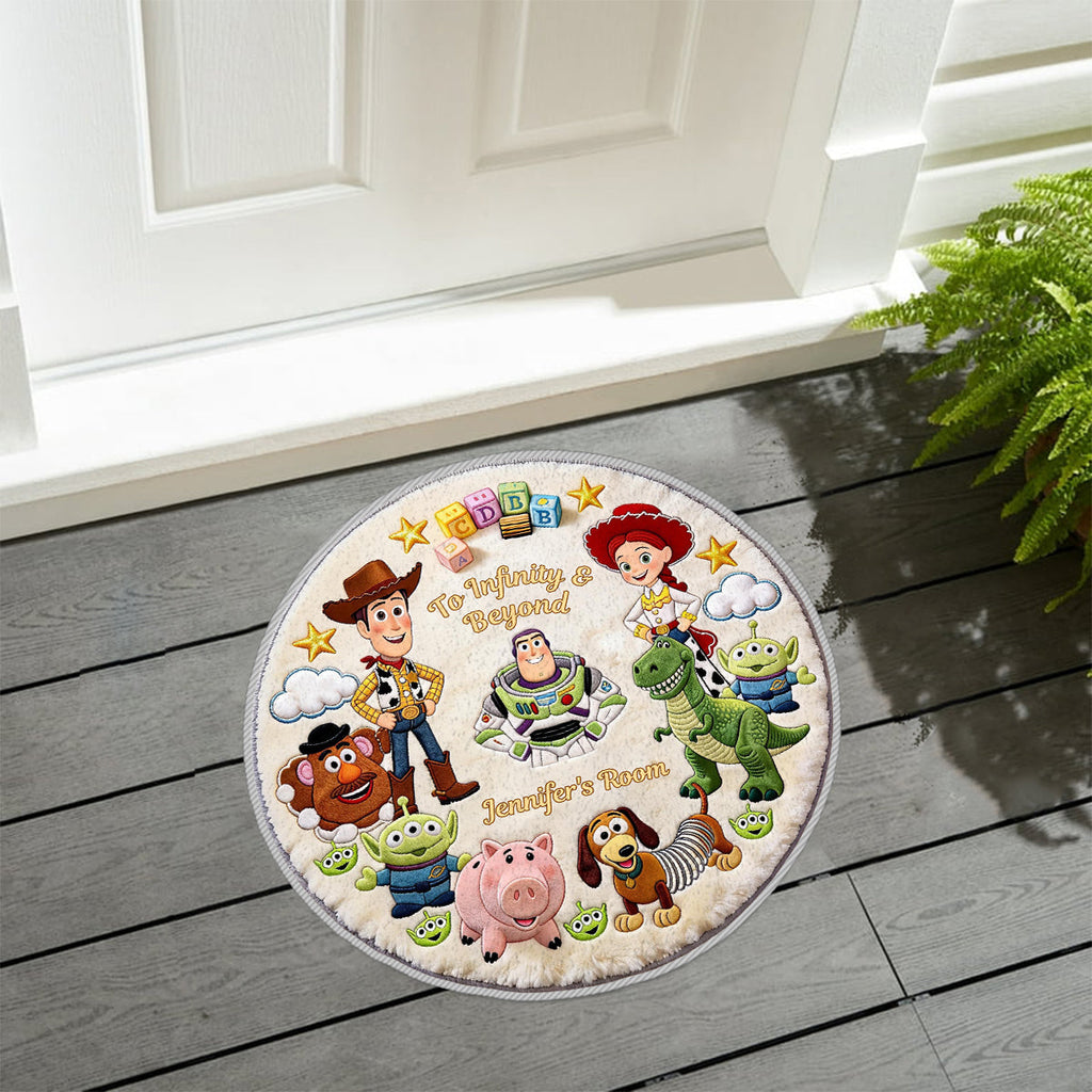 Personalized Toy Story Themed Non-Slip Tufted Rug for Kids Non-Slip Tufted Rug GradoCreations