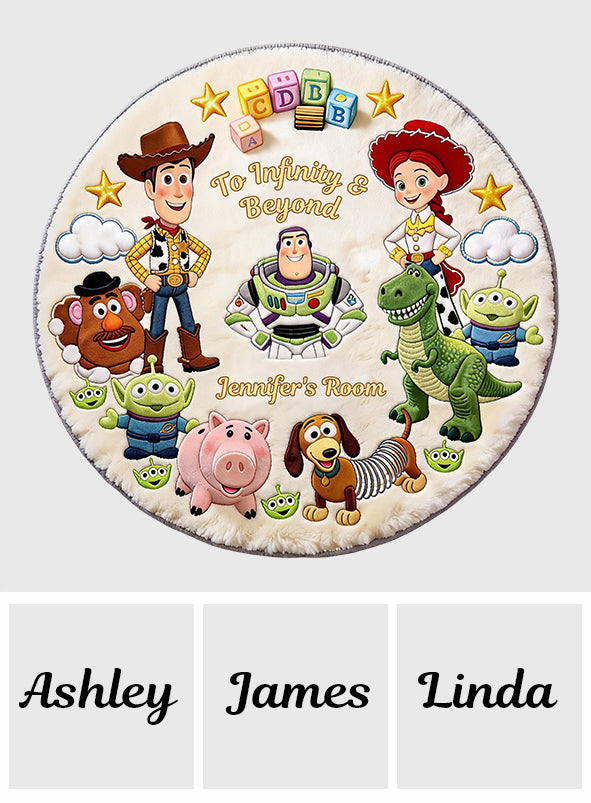 Personalized Toy Story Themed Non-Slip Tufted Rug for Kids Non-Slip Tufted Rug GradoCreations